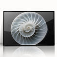 Framed wall art showcasing a vibrant snail design in a black frame, featuring intricate details and colors, ideal for nature lovers and modern decor enthusiasts.