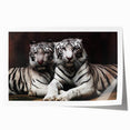 Vibrant tiger wall art print showcasing a fierce tiger in a natural habitat, perfect for wildlife enthusiasts and home decor. Ideal for adding a bold touch to any space.