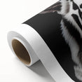 Vibrant rolled canvas depicting a majestic tiger design, showcasing intricate details and bold colors, ideal for wildlife enthusiasts and home decor.