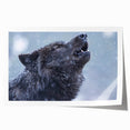 Wolf wall art print featuring a striking design of a majestic wolf in a natural setting, showcasing intricate details and vibrant colors, perfect for wildlife enthusiasts.