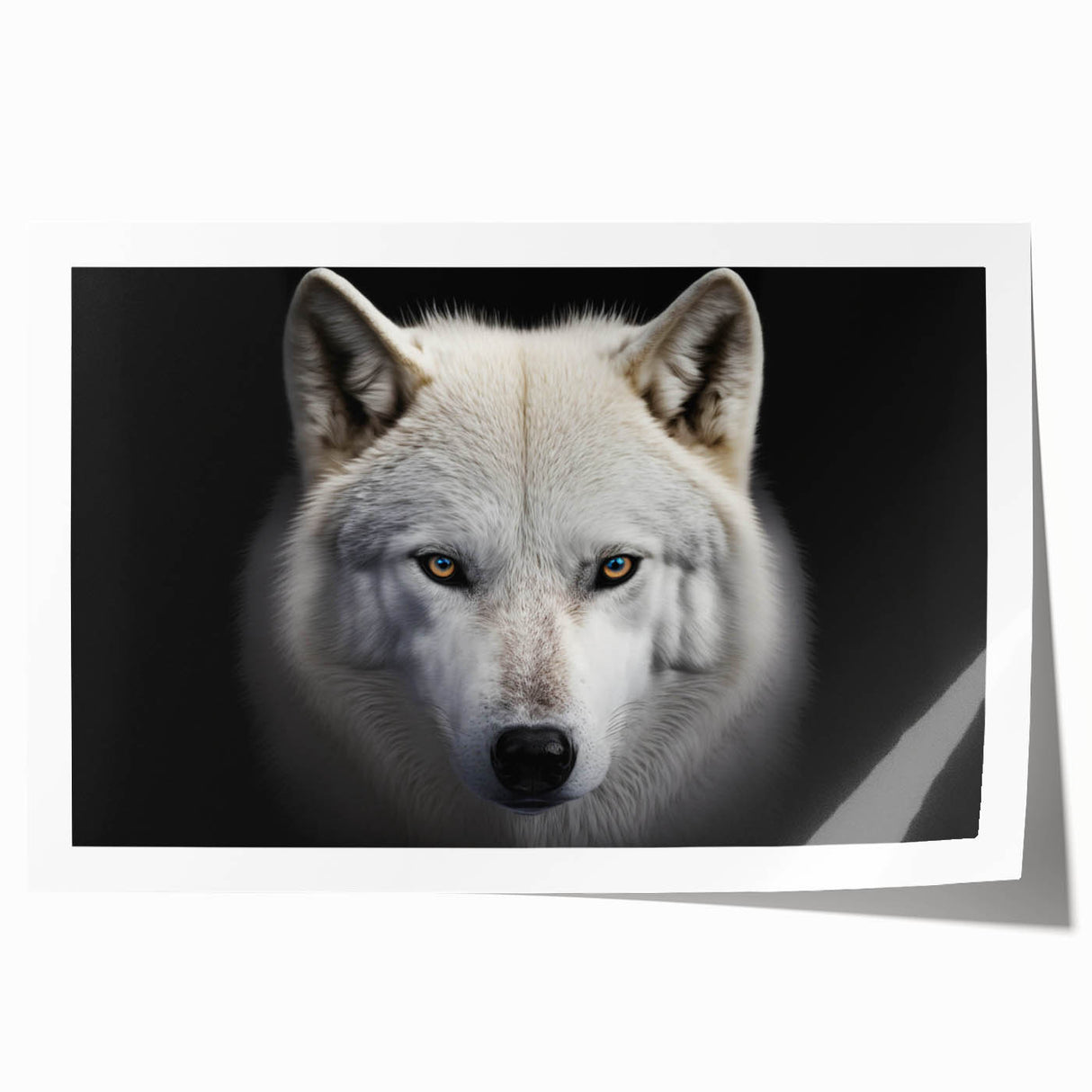 Wolf-themed wall art featuring a striking design of a howling wolf against a vibrant sunset backdrop, perfect for nature lovers and home décor enthusiasts.