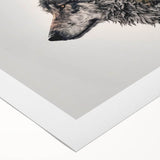 Wolf-themed rolled canvas art showcasing a striking wildlife design, featuring intricate details and vibrant colors, perfect for nature lovers and home decor enthusiasts.