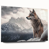 Acrylic wall art featuring a striking side view of a wolf design, showcasing intricate details and vibrant colors, perfect for wildlife enthusiasts and modern decor. Ideal for enhancing living spaces with nature-inspired themes while providing a captivating focal point.