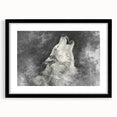 Framed wall art showcasing a striking wolf design in a modern black frame, perfect for wildlife enthusiasts and home decor. The artwork features intricate details and vibrant colors, enhancing any interior space. Ideal for animal lovers looking to add a touch of nature-inspired elegance to their walls.