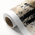 Zebra-themed wall art on rolled canvas showcasing striking black and white stripes, ideal for adding a touch of wildlife elegance to home decor.