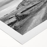 Art Deco poster of stylized architectural arches in monochrome, printed on rolled canvas, suitable for dining room wall art.