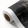 Art deco poster of symmetrical arches in monochrome, printed on rolled canvas.
