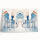 Black and white photo of arched architectural details on a stretched canvas, suitable for kitchen wall art.