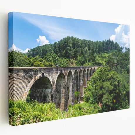 Architectural arches in monochrome on a large stretched canvas, suitable for kitchen wall art.