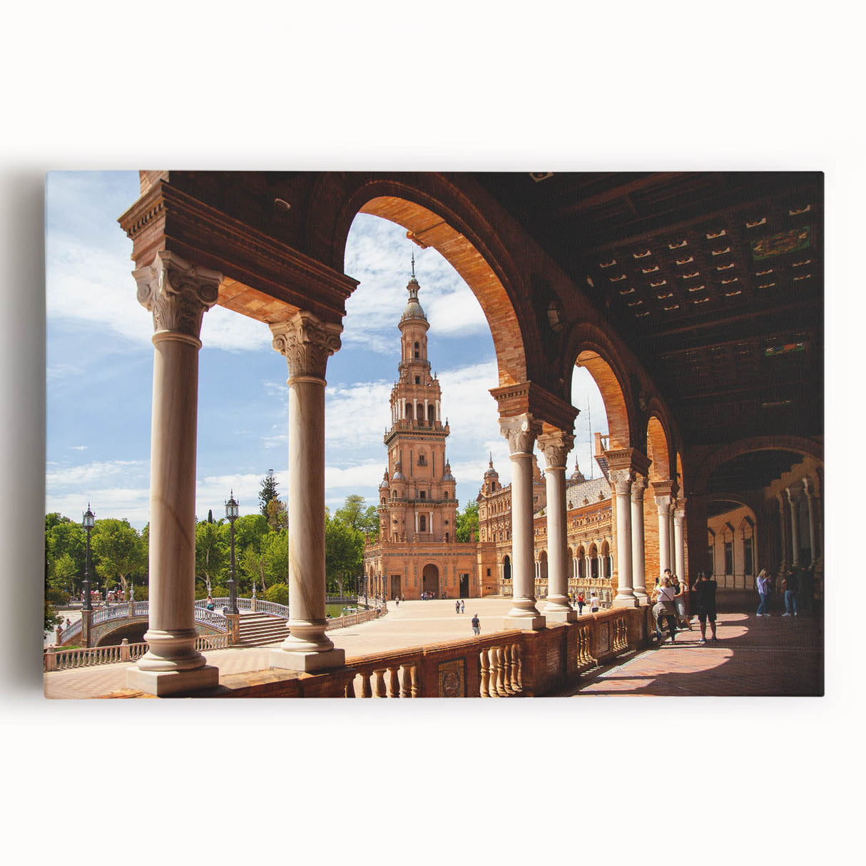 Black and white photograph of architectural arches on a large stretched canvas, suitable for kitchen or bedroom wall art.