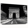 Large abstract wall art featuring neutral-toned arches in acrylic glass, suitable for bedroom or dining room decor.