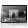Large abstract wall art featuring black and white arch designs on acrylic, framed, ideal for modern art wall decor.