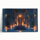 Black and white photo of architectural arches on a large stretched canvas, suitable for kitchen wall art.