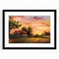 Extra large abstract art print featuring colorful, textured arches on a black framed canvas, ideal for living room decor.