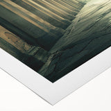 Art deco poster featuring symmetrical arch designs in muted beige tones on rolled canvas, suitable for dining room decor.