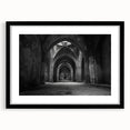 Extra large abstract art print featuring colorful, textured arch designs on a black framed canvas.