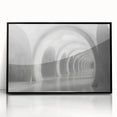 Large abstract wall art featuring arches in black and white tones on a framed acrylic, ideal for modern art wall decor.