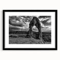 Abstract art print featuring colorful, textured arches on a large canvas, ideal for living room decor.