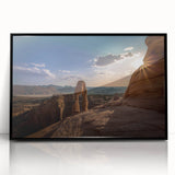 Large abstract wall art featuring symmetrical arch designs in black and white, framed in acrylic, suitable for modern decor.