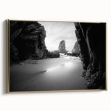Vintage poster art featuring colorful arches in gold frames, ideal for extra large living room wall.