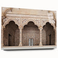 Large abstract wall art featuring overlapping arches in muted tones on acrylic glass, ideal for bedroom or dining room decor.