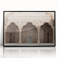 Large abstract wall art featuring bold arches in black and white, framed in acrylic, suitable for modern decor.