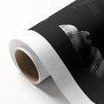 Art Deco style poster featuring symmetric architectural columns in monochrome shades, printed on rolled canvas.