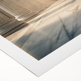 Art deco poster featuring symmetrical columns in monochrome, printed on rolled canvas, suitable for dining room walls.
