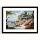 Abstract art print featuring textured, colorful art with vibrant hues on a large framed canvas, ideal for living room decor.