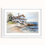 Extra large abstract art print featuring textured, overlapping geometric shapes in muted earth tones.