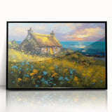 Large abstract wall art featuring mid-century modernist design in bold black and white tones on a framed acrylic panel.