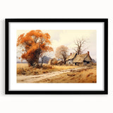 Extra large abstract art print featuring colorful, textured design on a black framed canvas, ideal for living room decor.