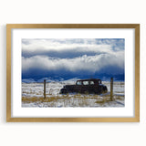 Extra large abstract art print featuring textured patterns in muted earth tones, framed in gold, ideal for living room decor.