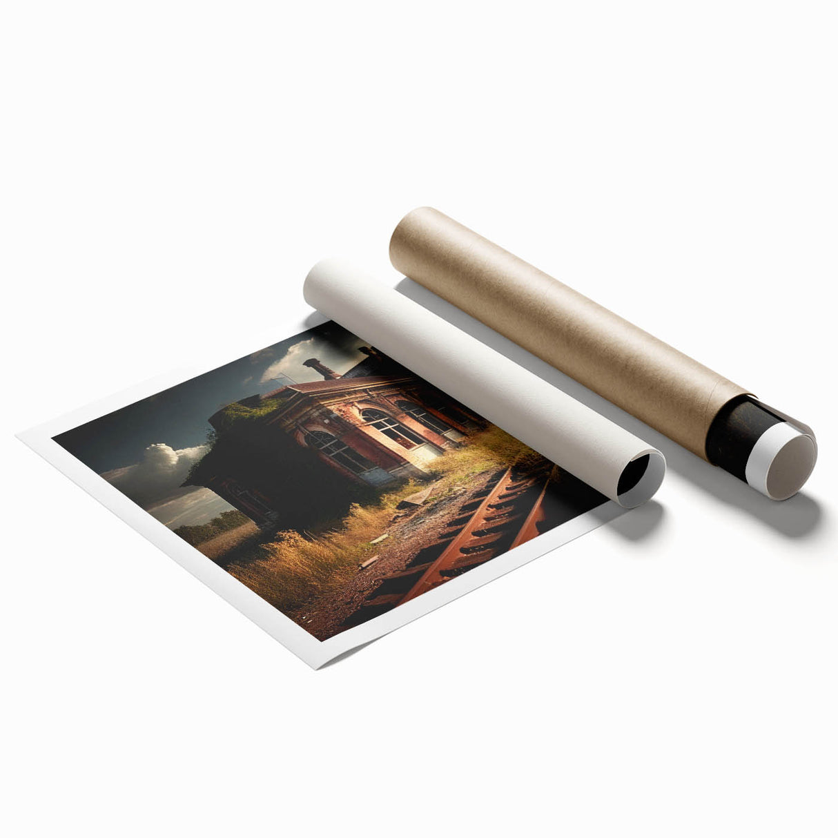 Extra large rolled print of a floral art depicting flowers in muted pastel shades, ideal for classy bathroom wall art.