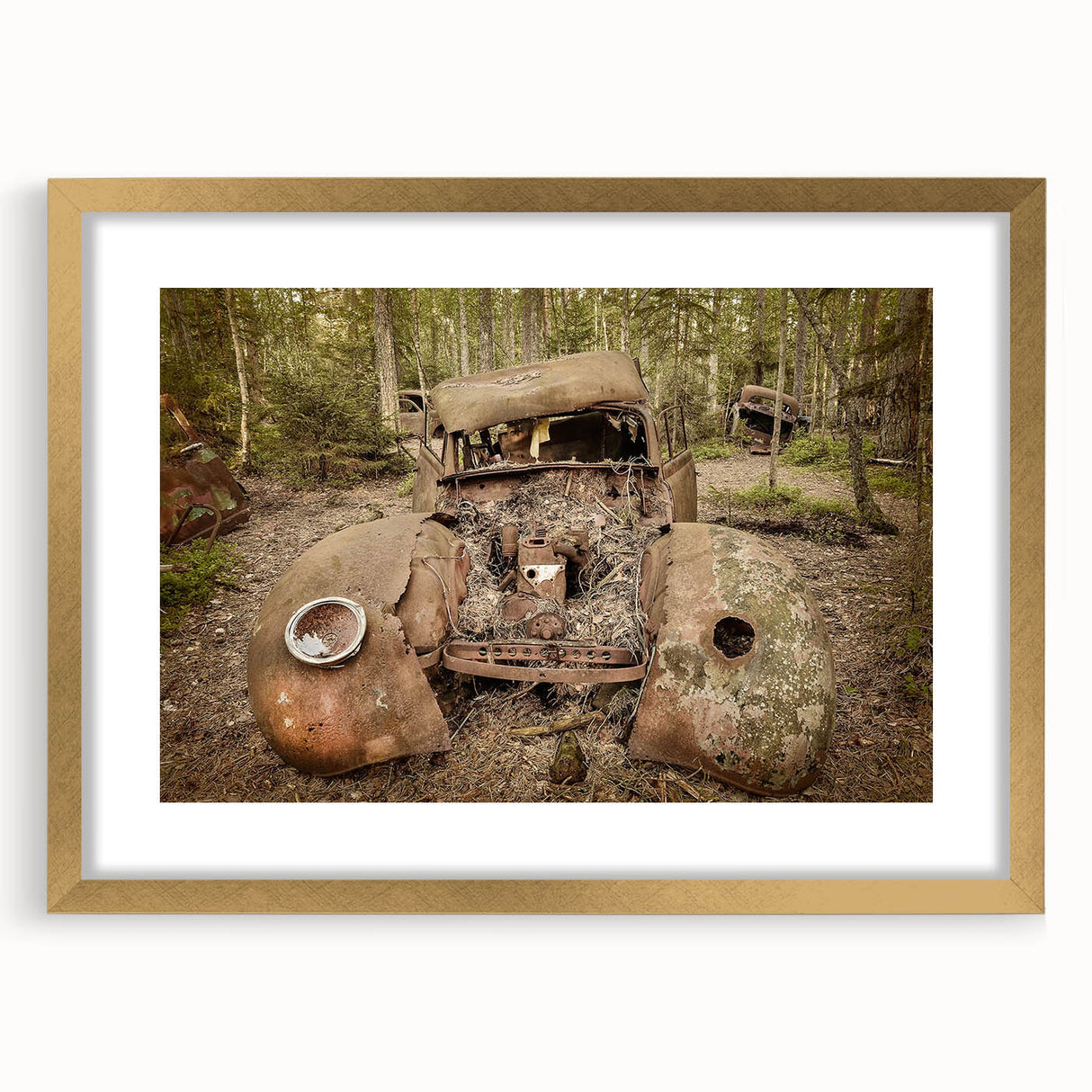 Extra large abstract art print featuring textured design in muted earth tones on a framed canvas.
