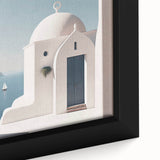 Extra large black wall art featuring colorful, textured domes in a framed canvas, suited for a living room.