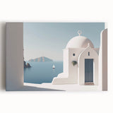 Black and white photo of architectural domes on stretched canvas, ideal for kitchen wall art.