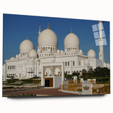 Large abstract wall art featuring multicolored geometric shapes on acrylic glass, ideal for bedroom or dining room decor.