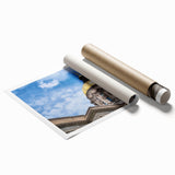 Extra large rolled print featuring a detailed floral design on a muted color palette, ideal for classy bathroom wall art.