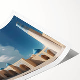 Extra large rolled print featuring line art of floral designs in black and white, ideal for large living room wall art.