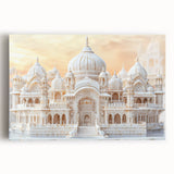 Black and white photo of architecture domes on stretched canvas, suitable for kitchen wall art.