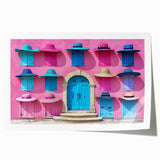 Extra large rolled print of a floral art featuring vibrant red and green colors, ideal for art wall dining room or bathroom.