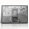 Large abstract wall art featuring dynamic shapes in black and white, framed in acrylic, suitable for modern decor.