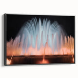 Extra large framed canvas featuring textured, colorful abstract art with black accents, ideal for living room decor.