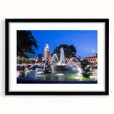 Extra large abstract art print featuring vibrant, colorful textures on a black framed canvas, ideal for living room decor.