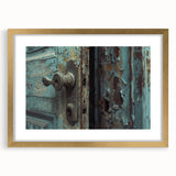 Textured abstract art print in gold and beige tones on a framed canvas, suitable for bedroom decor.