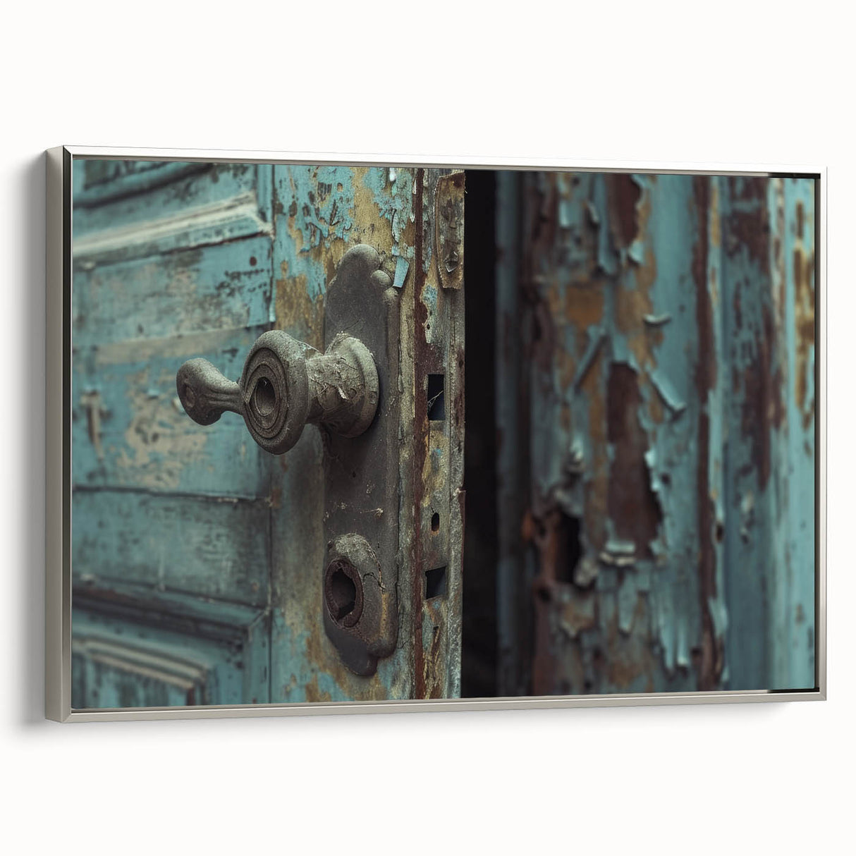Vintage poster art featuring colorful abstract design on extra large framed canvas, ideal for living room decor.
