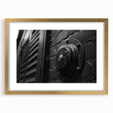 Textured abstract art print in muted gold and cream tones on a framed canvas, ideal for bedroom decor.