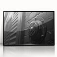 Large abstract wall art in black and white, framed in acrylic, ideal for modern art wall decor.
