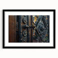 Extra large abstract art print featuring vibrant, colorful textures on a black framed canvas, ideal for living room decor.